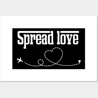 spread love t-shirt Posters and Art